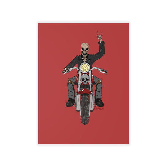 Skull Biker Decal