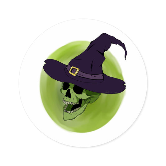 Witch Skull Stickers, Indoor\Outdoor