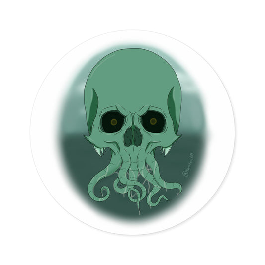 Cthulhu Skull Stickers, Indoor\Outdoor