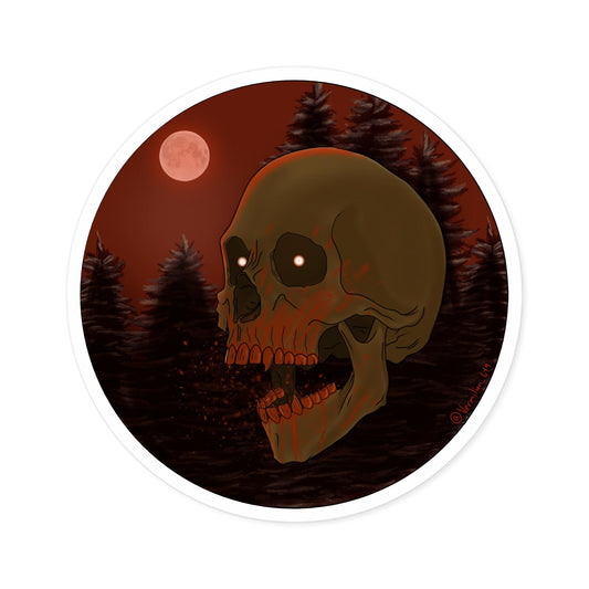 Vampire Skull Stickers, Indoor\Outdoor