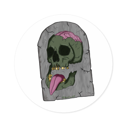 Zombie Skull Stickers, Indoor\Outdoor