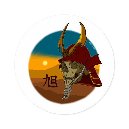 Samurai Skull Stickers, Indoor\Outdoor